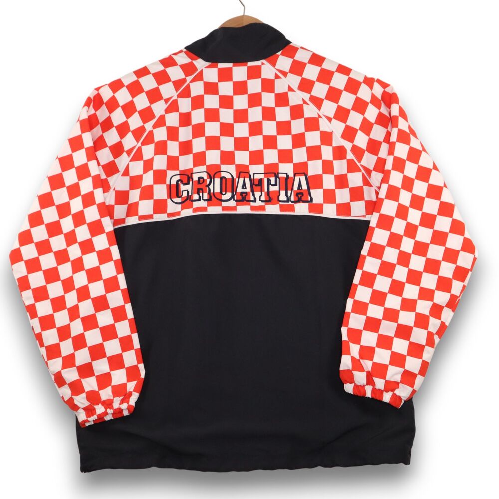Croatia Crosport-Vez National Team Soccer Football Jacket Men's Large Checkered
